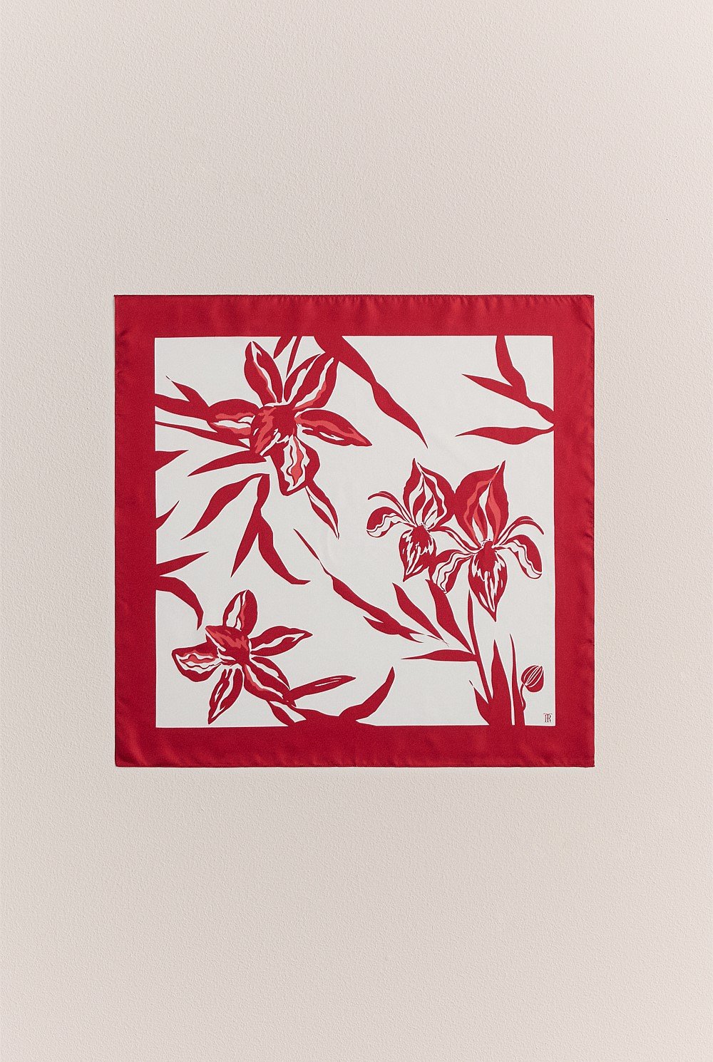 Wild Iris Silk Twill Scarf