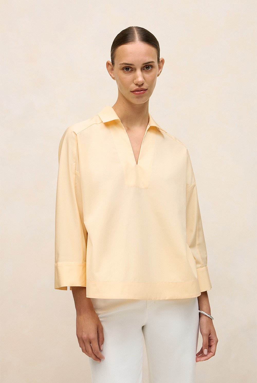 Fine Poplin Popover Shirt