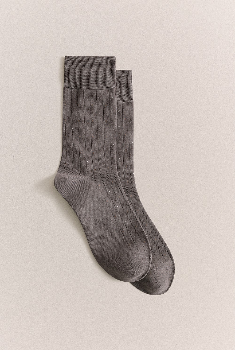 Dot Rib Crew Sock