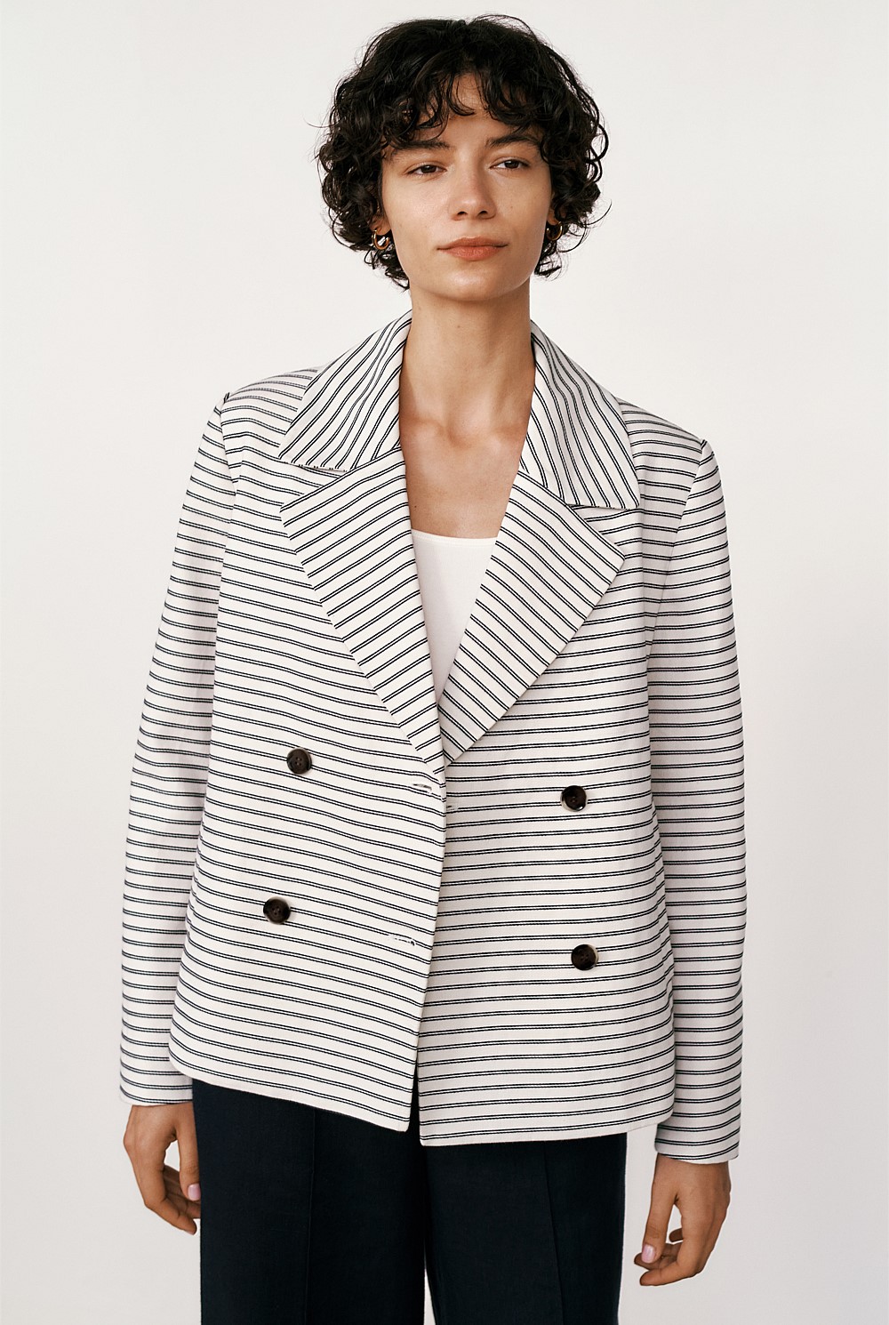Stripe Peacoat