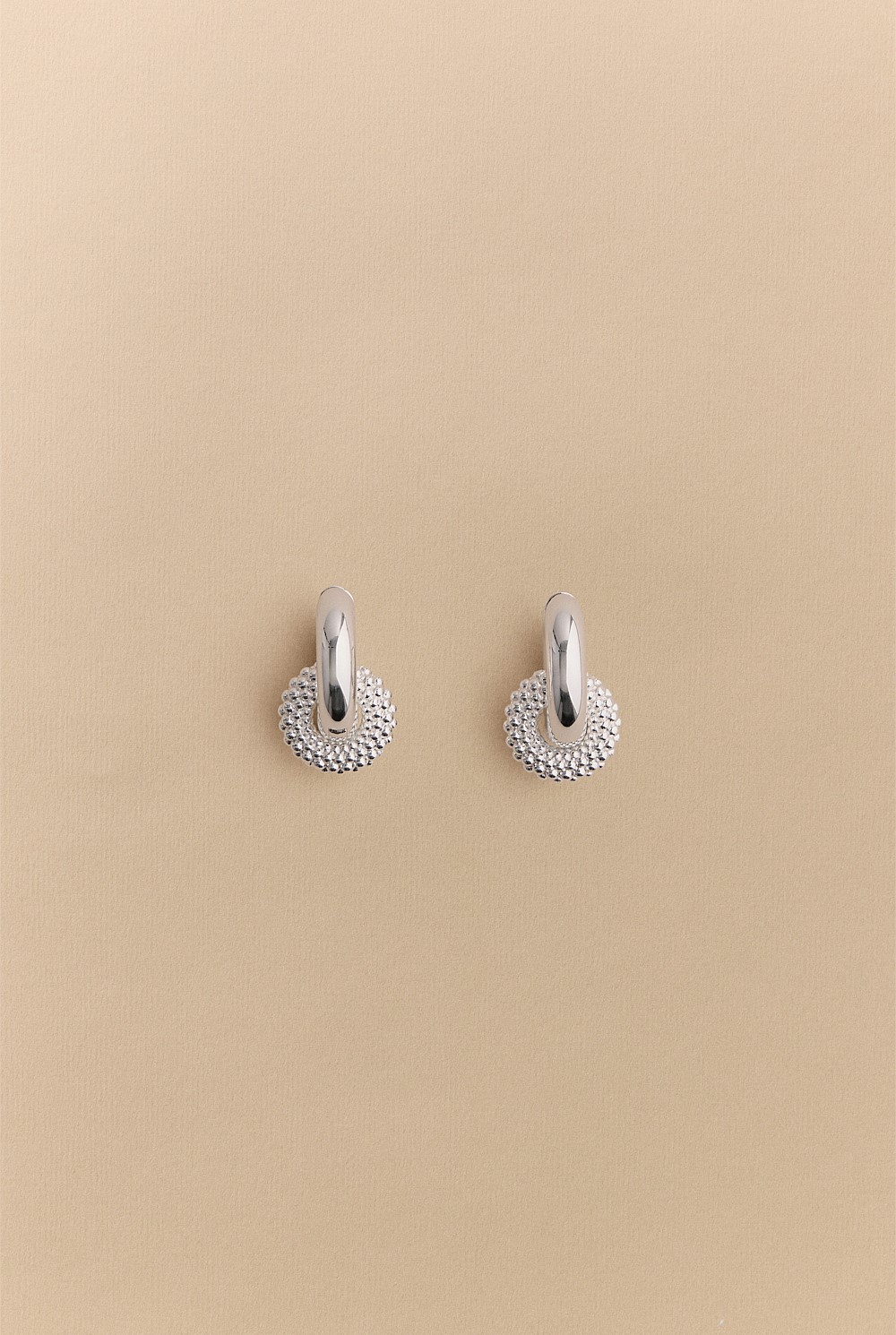 Rava Drop Hoop Earrings