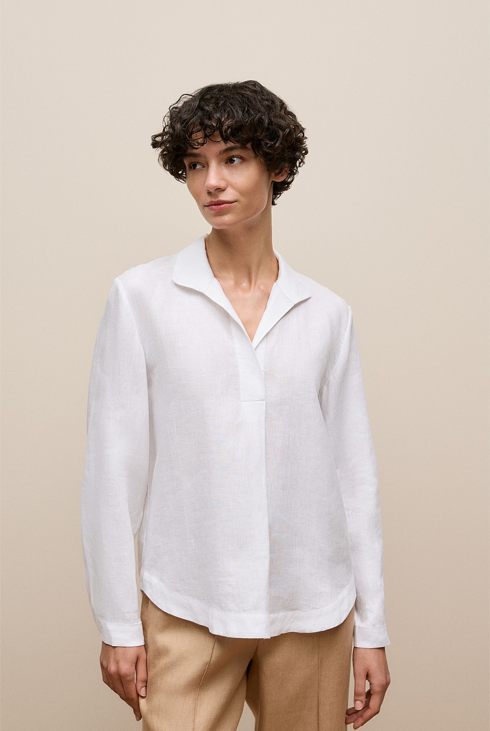 Linen Popover Shirt
