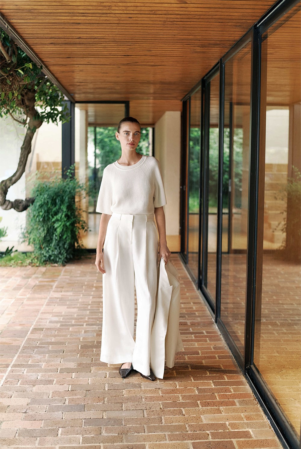 Tailored Wide Leg Pant