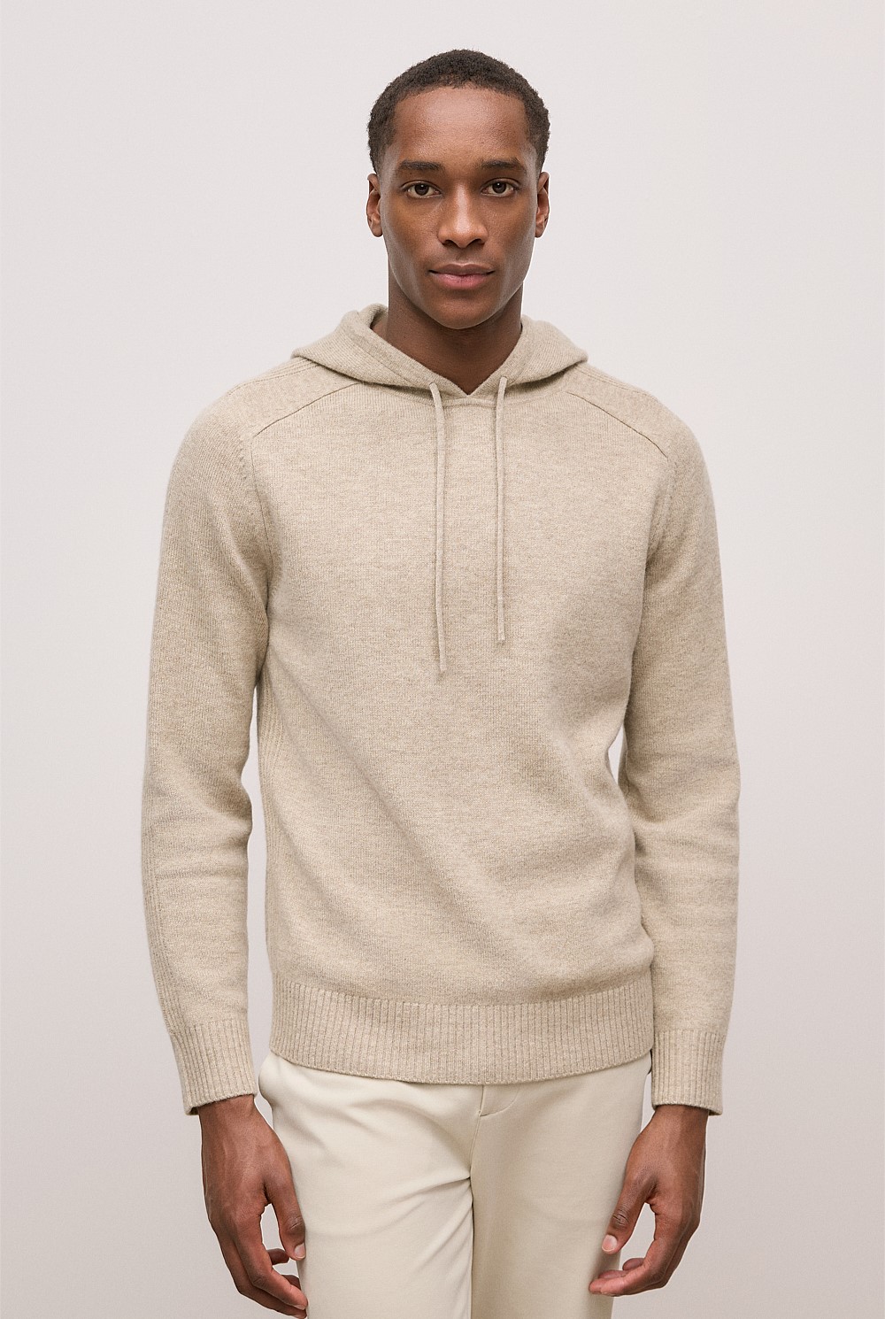 Wool Drawstring Hoodie