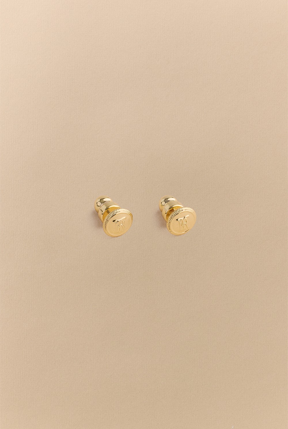 Monogram Stud Earrings