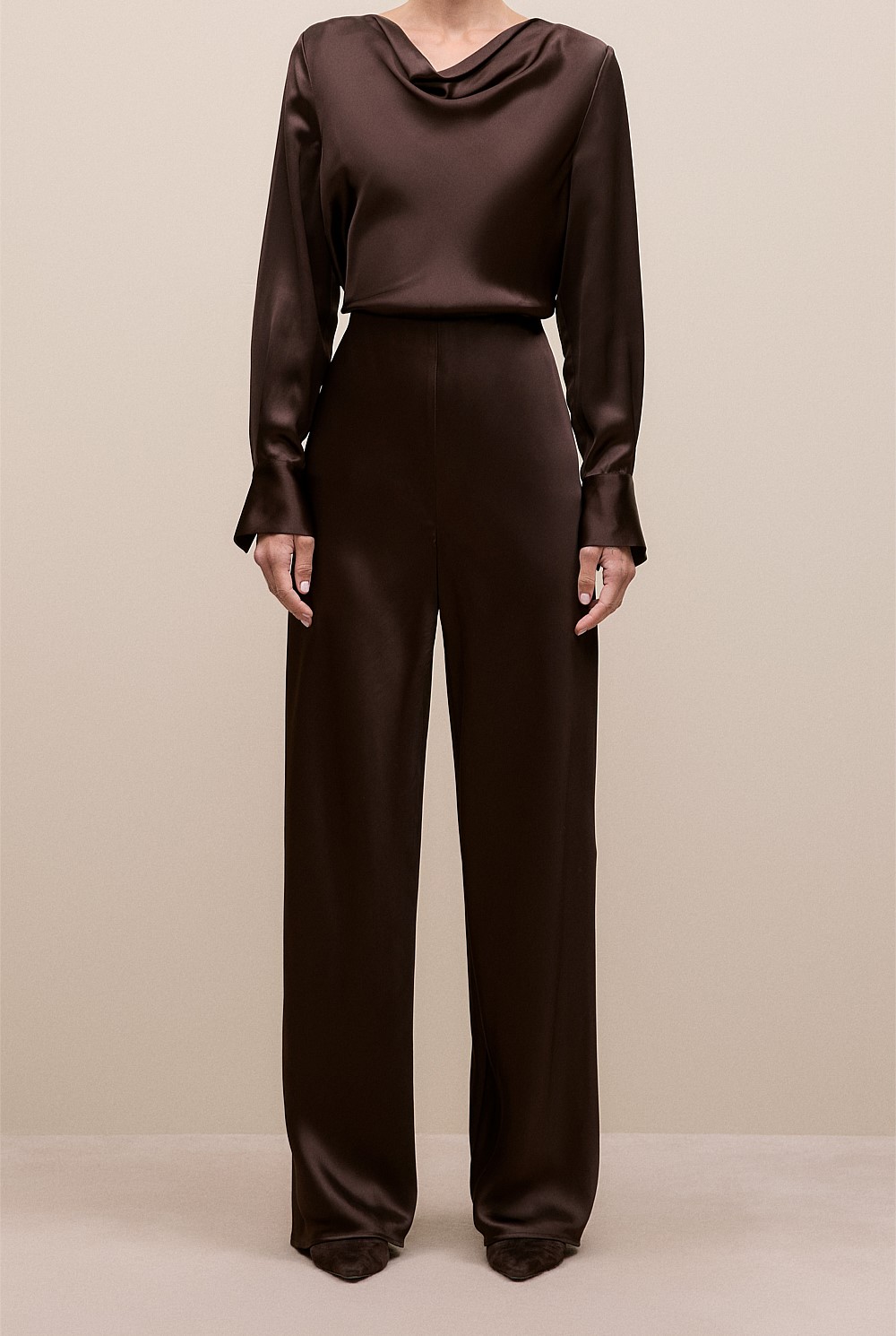 Satin Bias Cut Pant