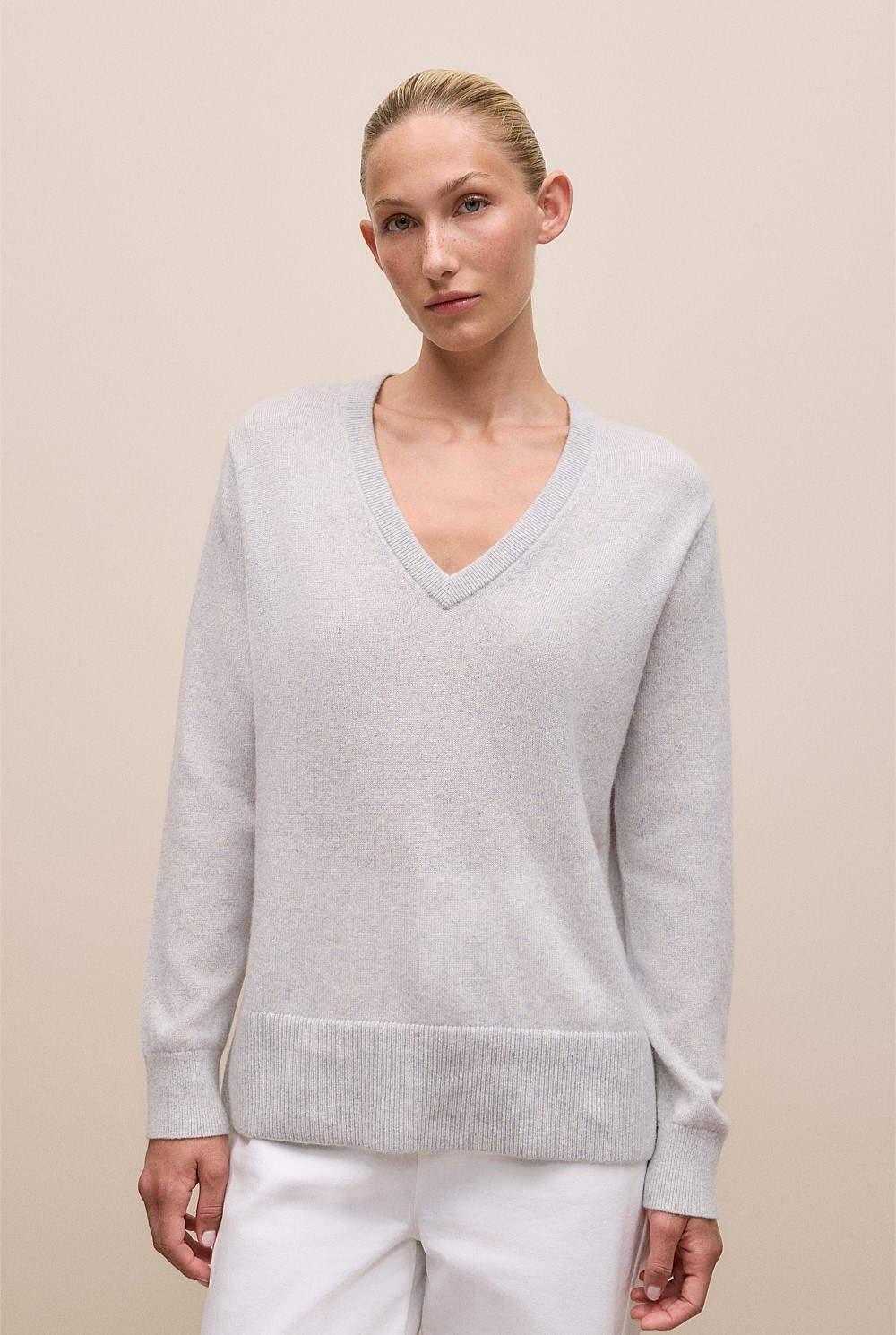 Cashmere Relaxed V-Neck