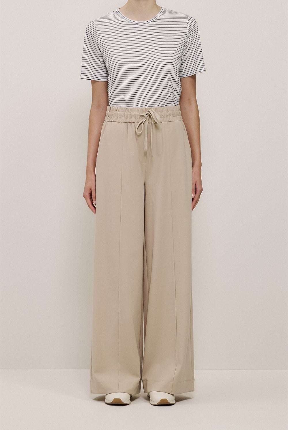 Ponte Wide Leg Travel Pant