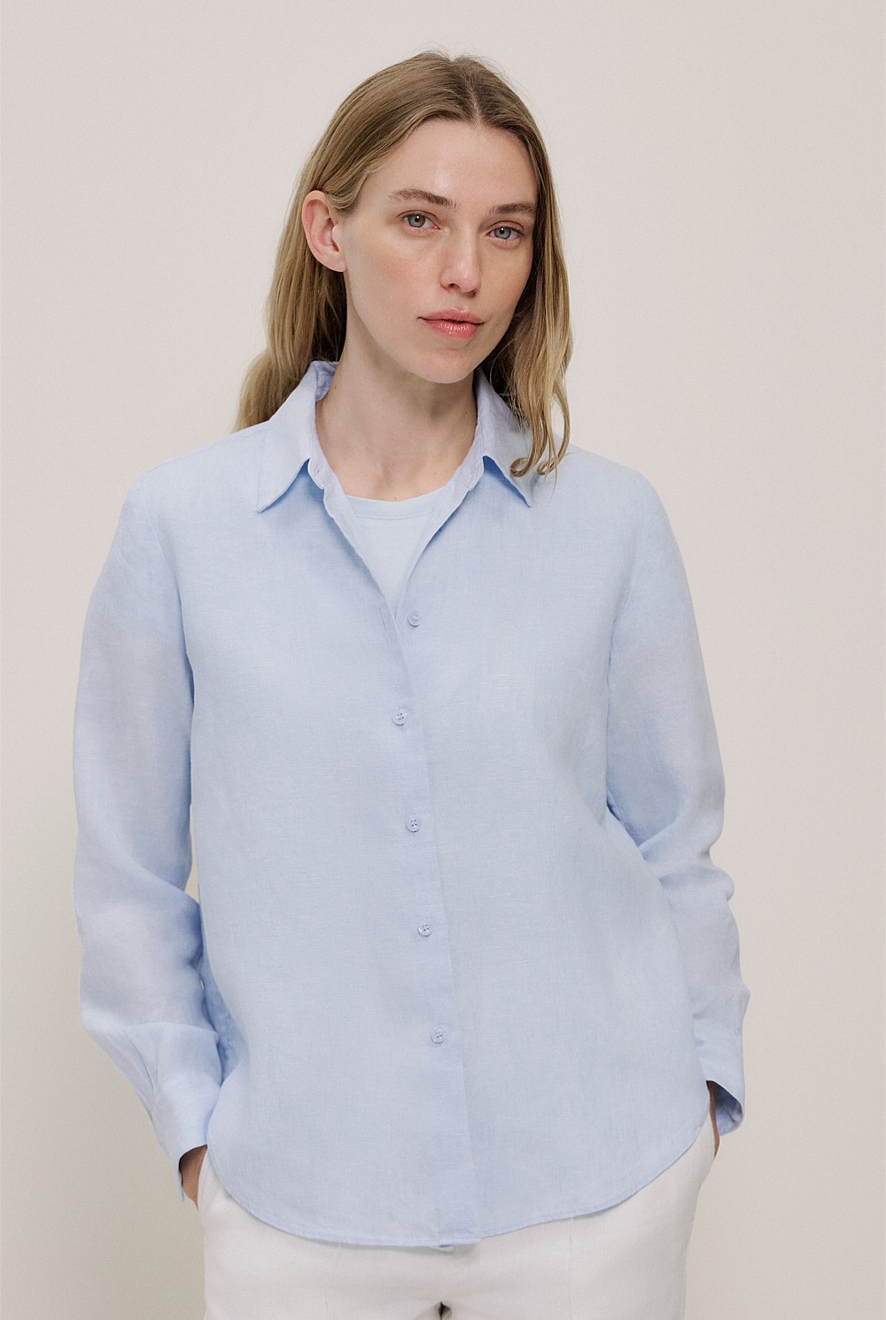 Yarn Dyed Linen Classic Shirt