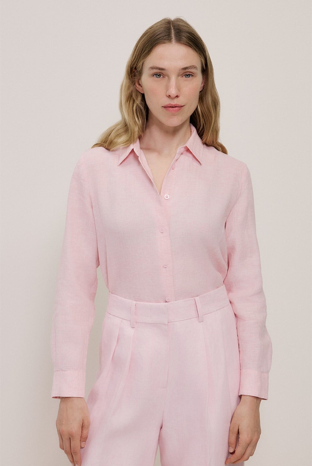 Yarn Dyed Linen Classic Shirt