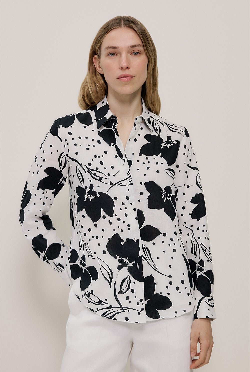 Etta Linen Long Sleeve Shirt
