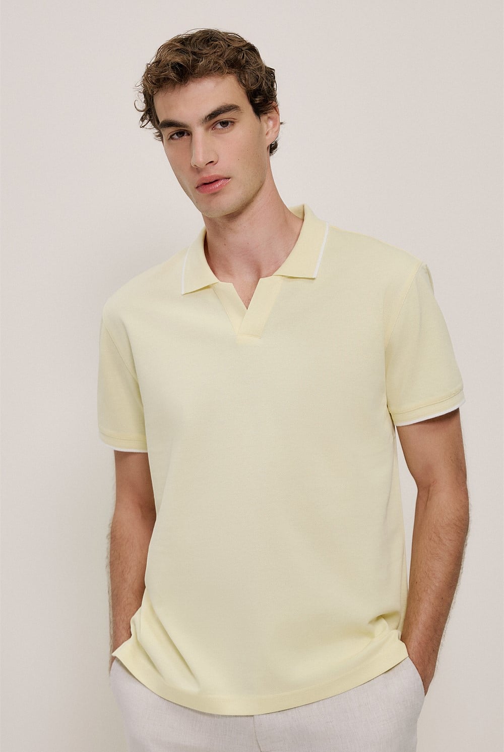 Mercerised Cotton Pique Polo