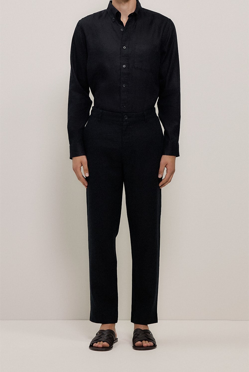 Linen Relaxed Tailored Pant