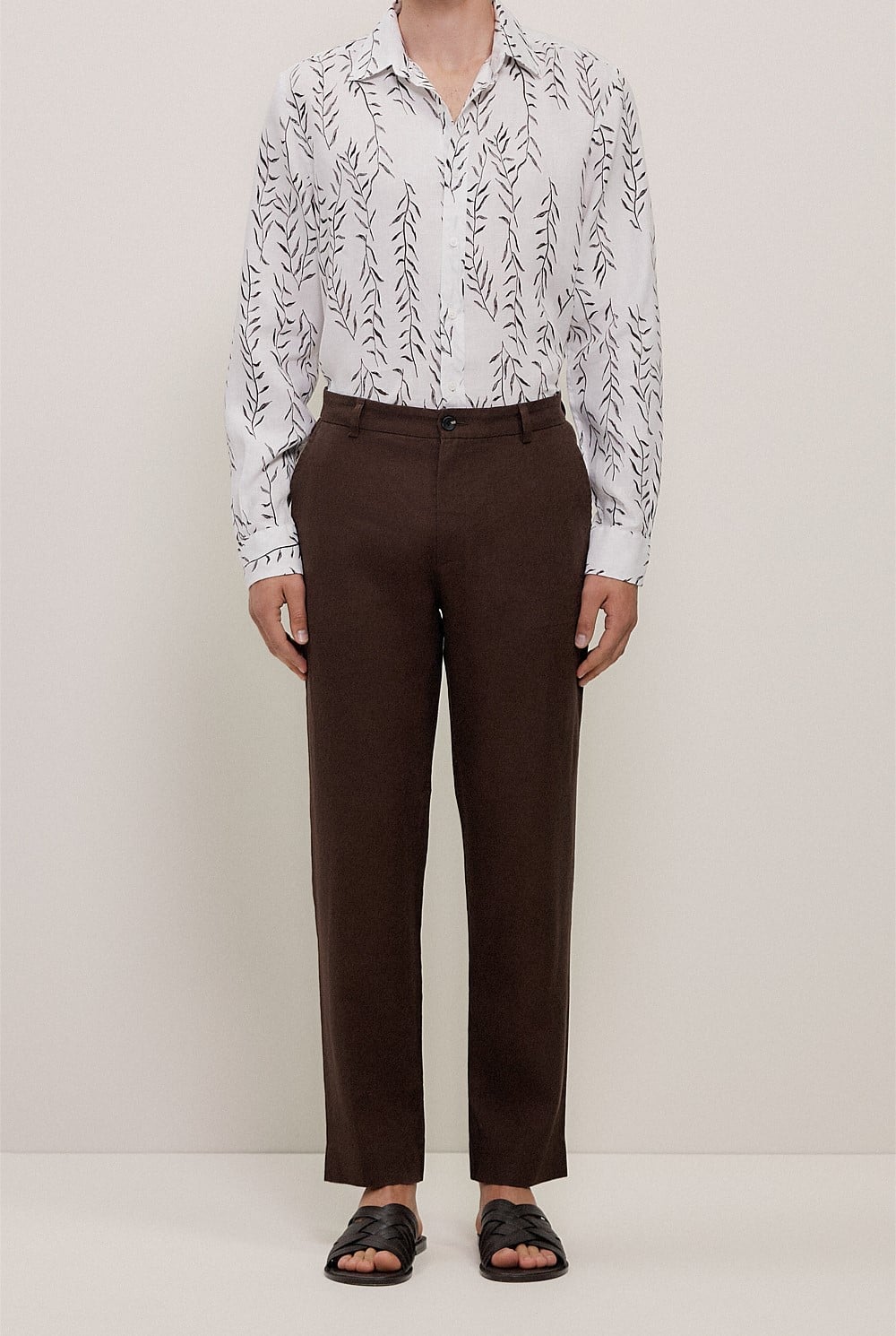 Linen Relaxed Tailored Pant