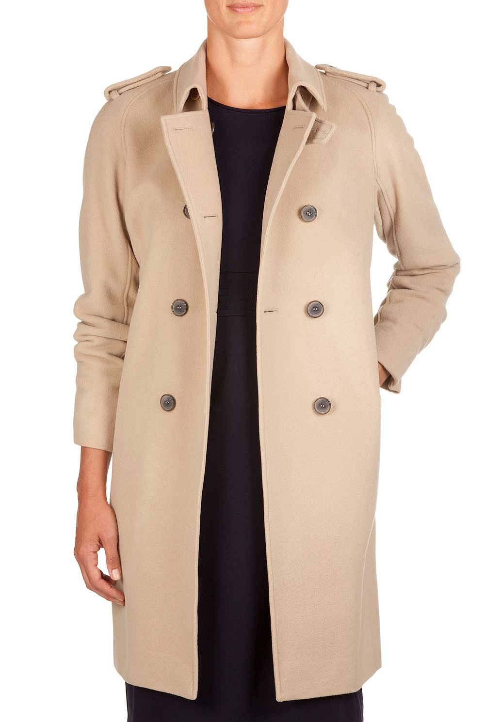 Wool Blend Trench