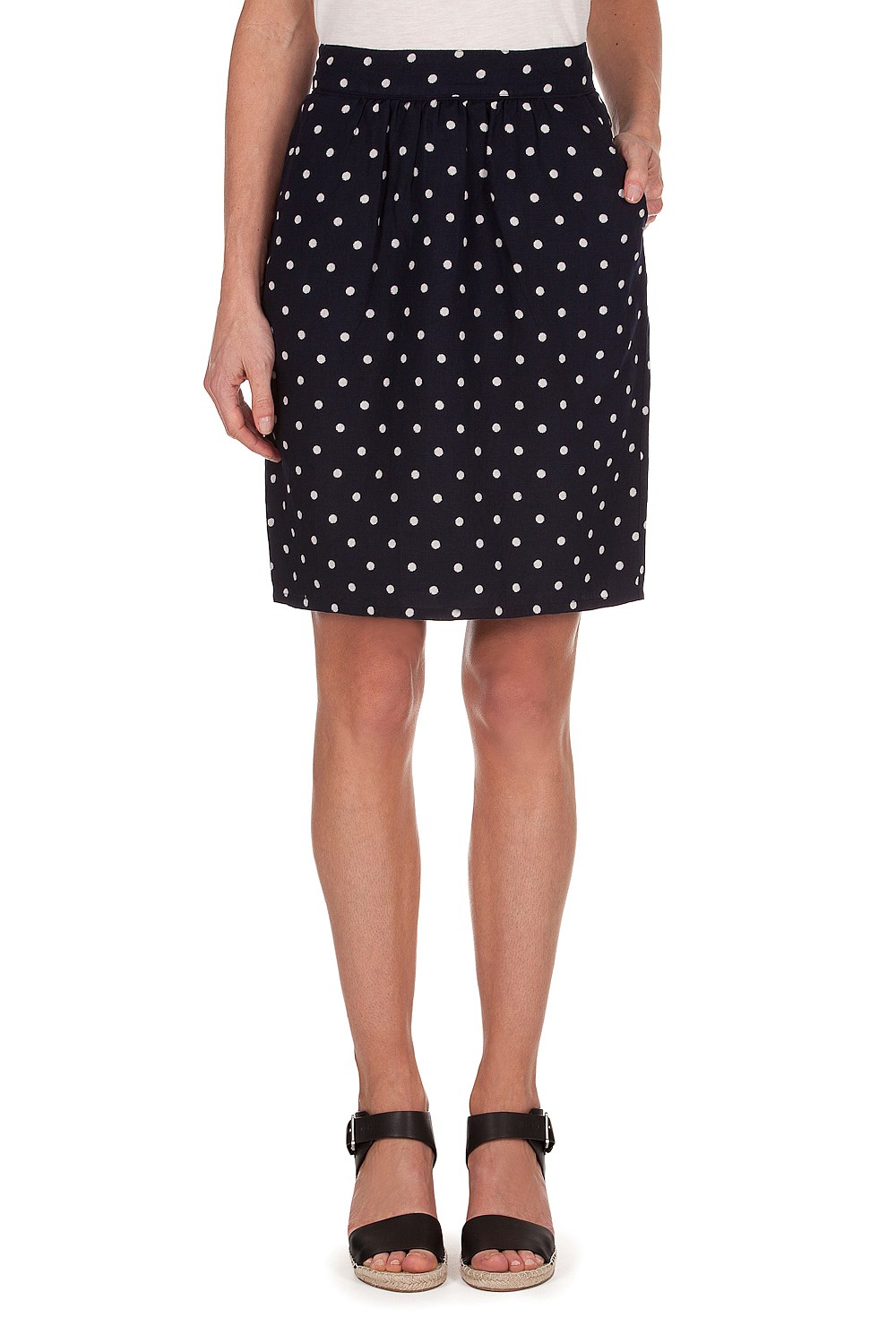 Linen Spot Skirt