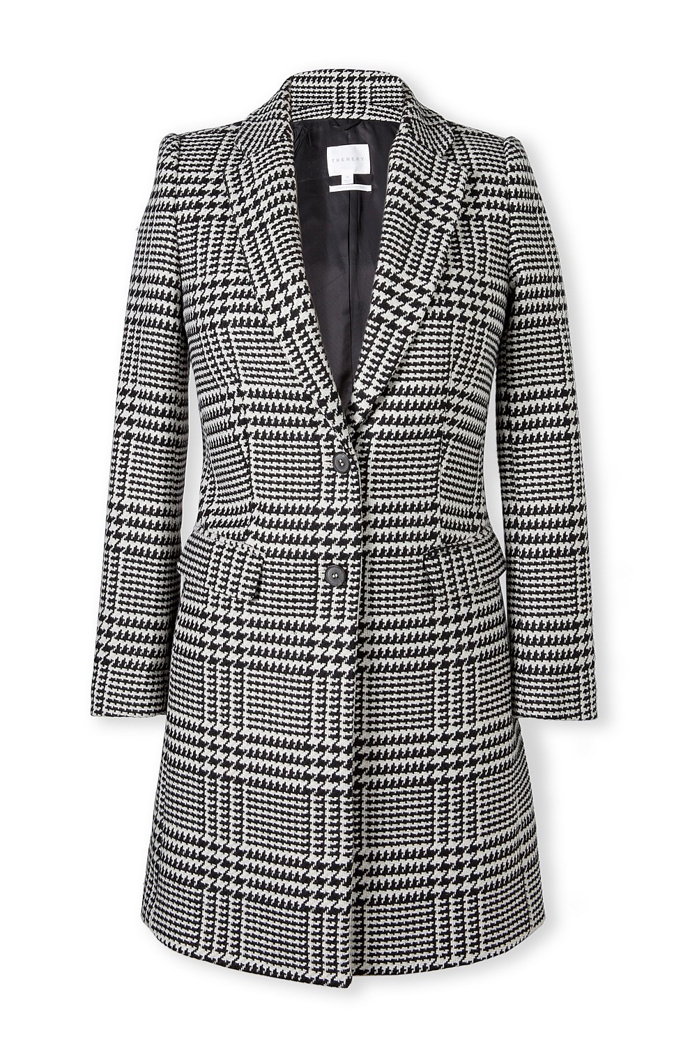 Plaid Jacquard Coat