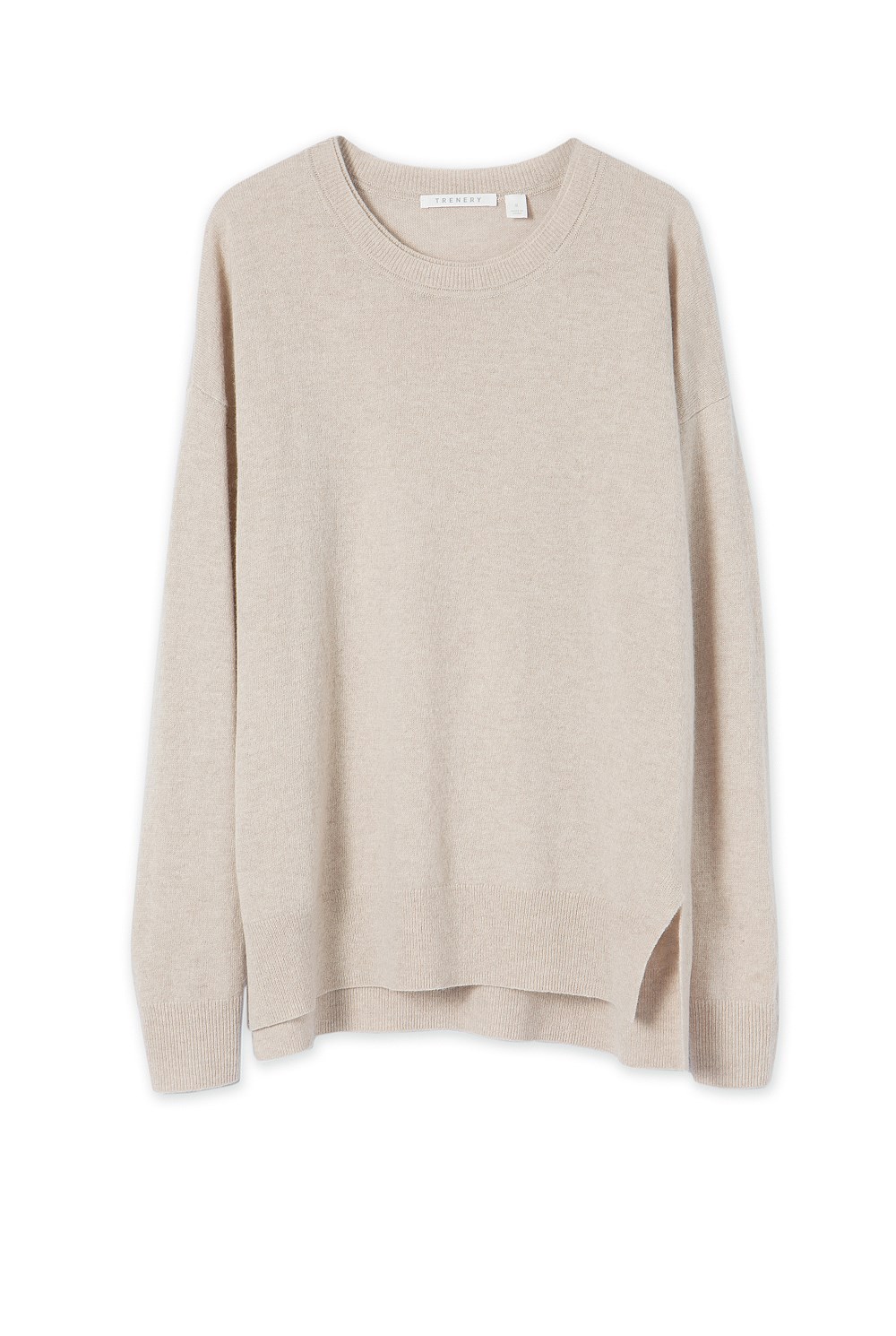 Step Hem Merino Cashmere Pullover