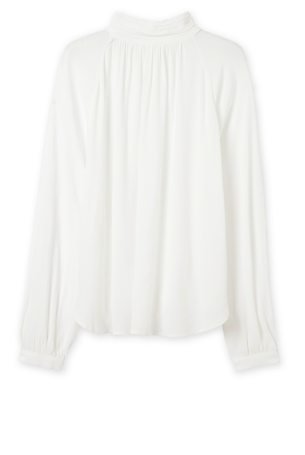 Mock Neck Modal Boho Blouse
