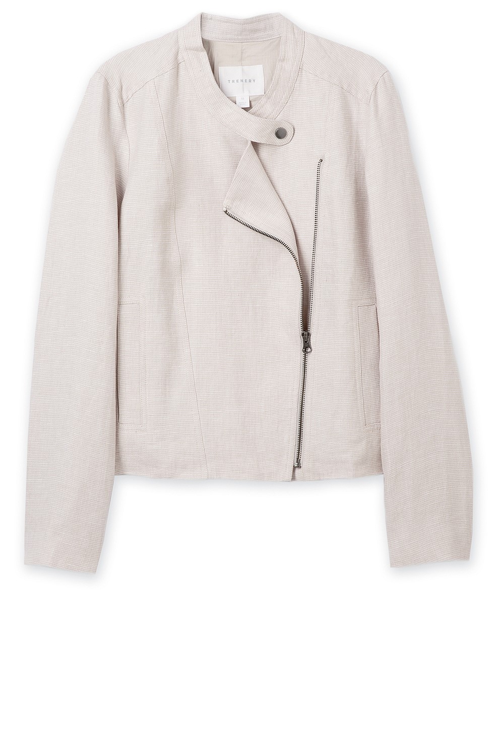 Linen Yarn Dyed Biker Jacket