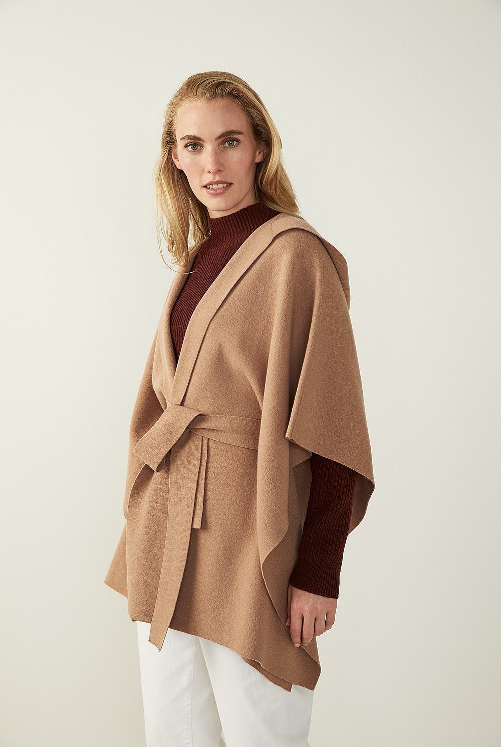 Boiled Wool Poncho