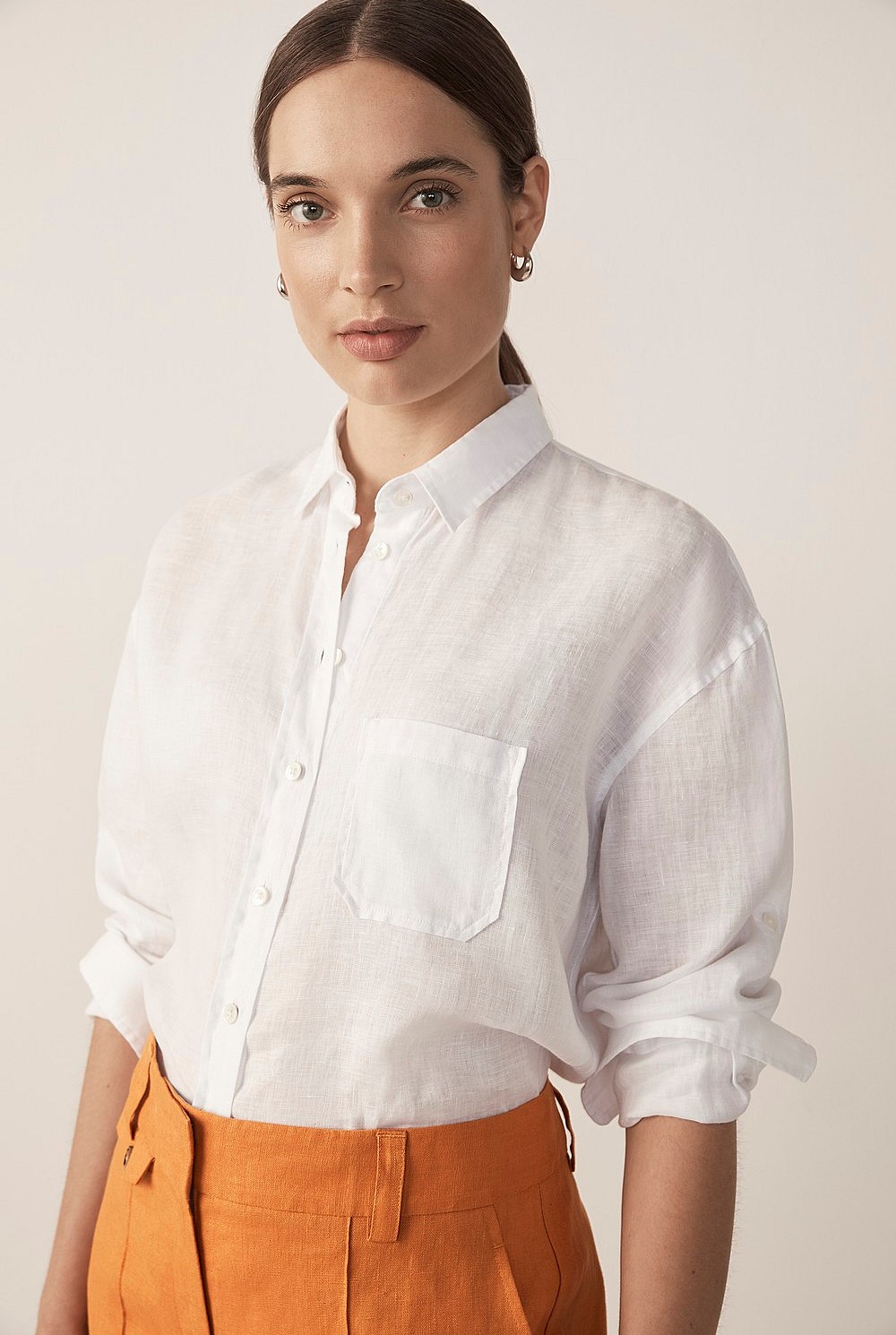 Linen Boyfriend Shirt