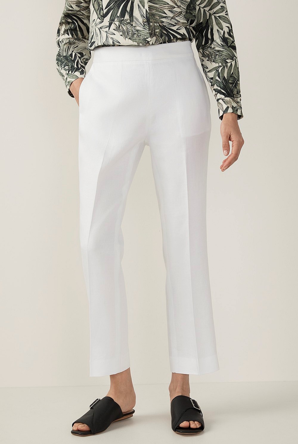Linen Straight Leg Trouser