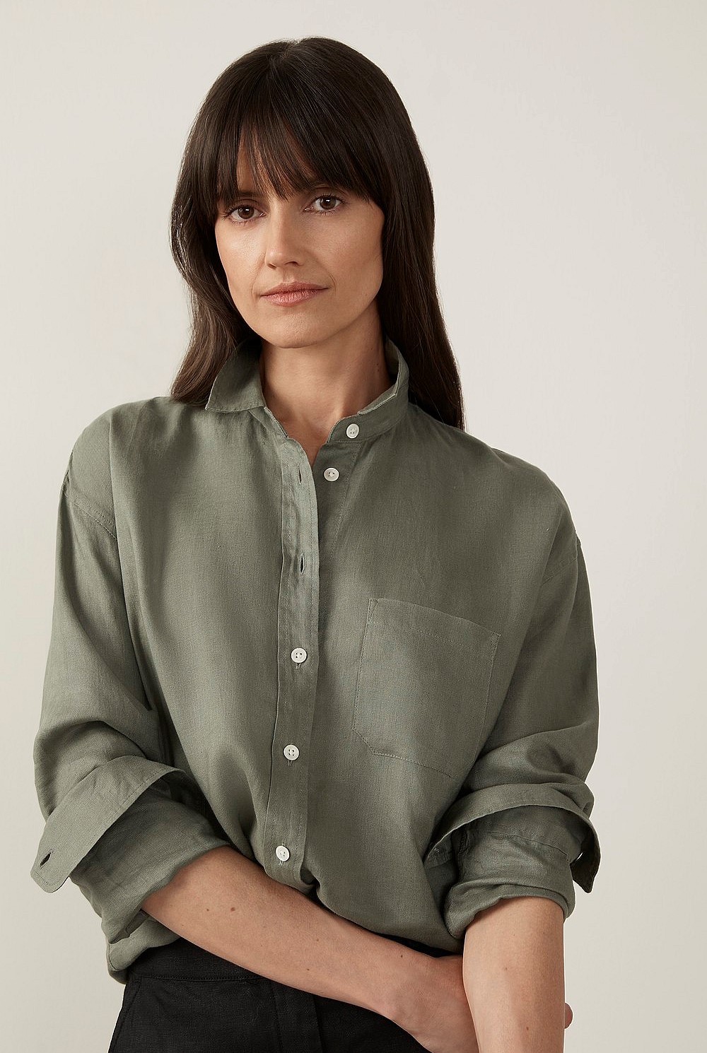Linen Boyfriend Shirt