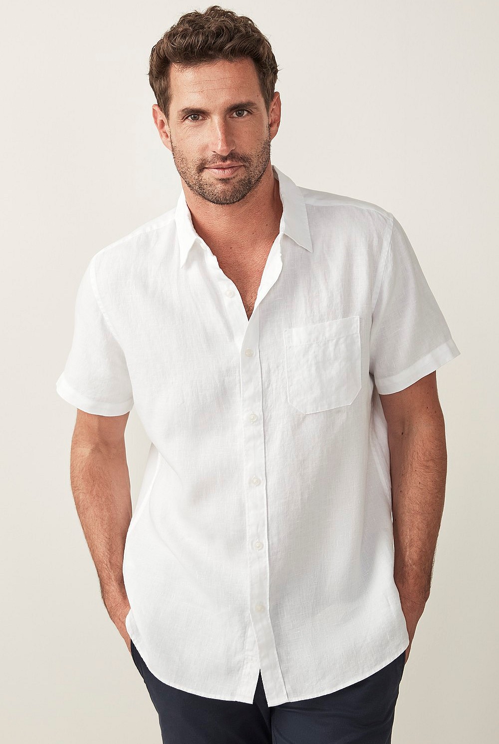 Short Sleeve Linen Shirt