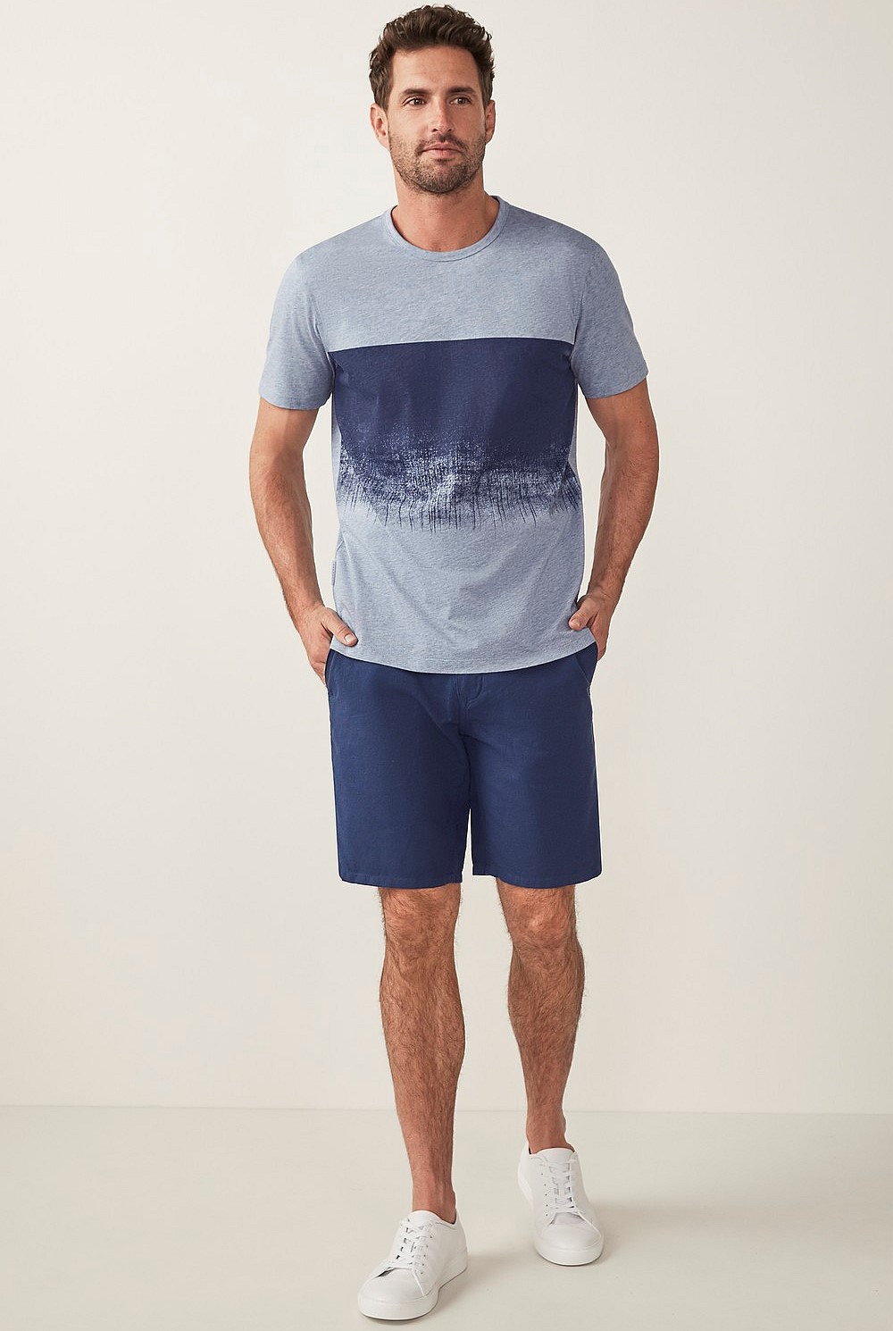 Yarn Dyed Cotton Linen Short