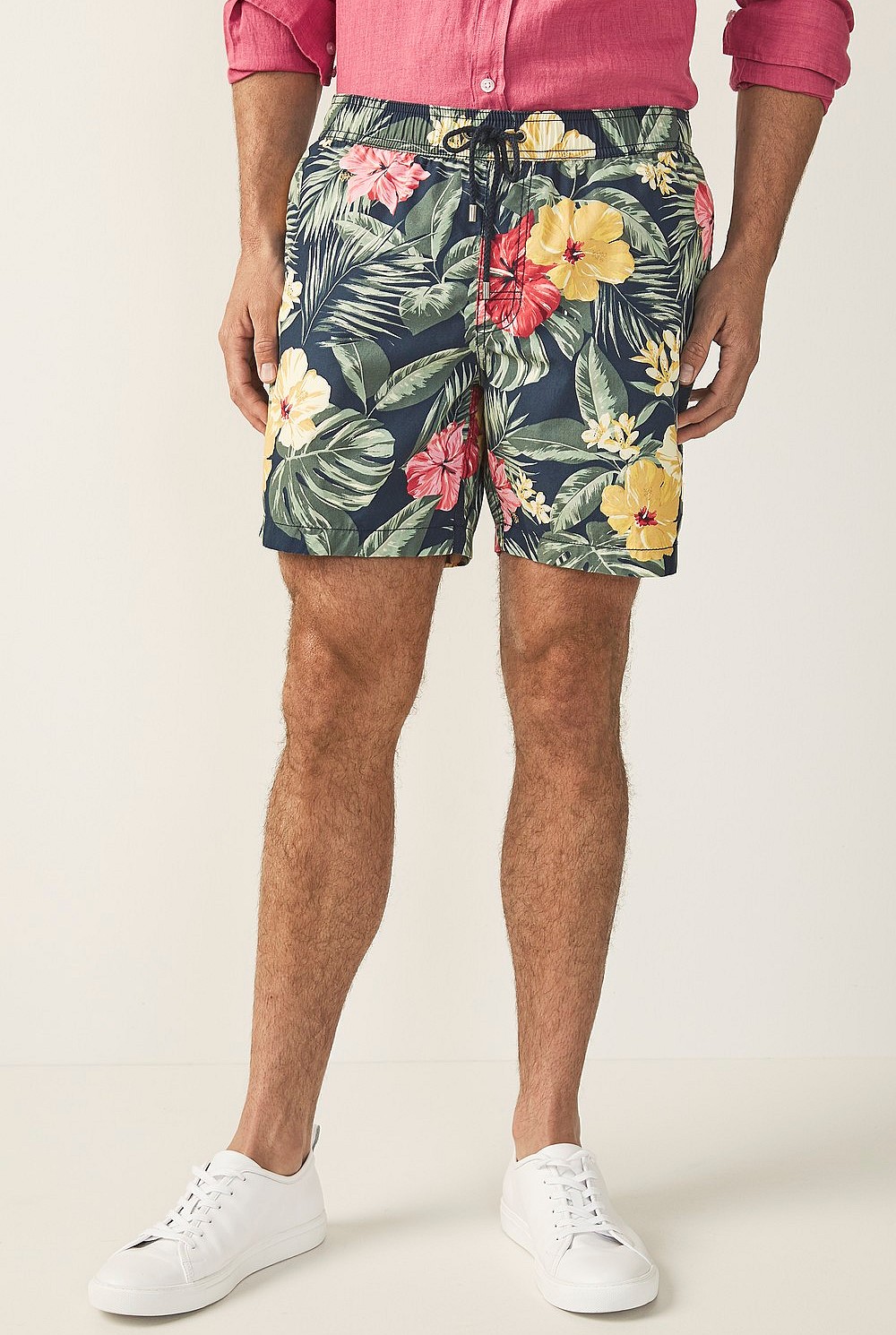 Hawaiian Print Swim Short
