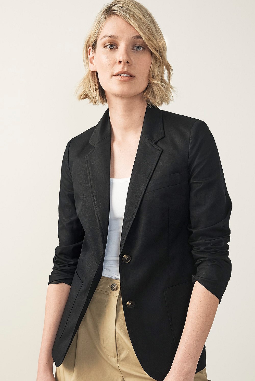 Notch Collar Blazer