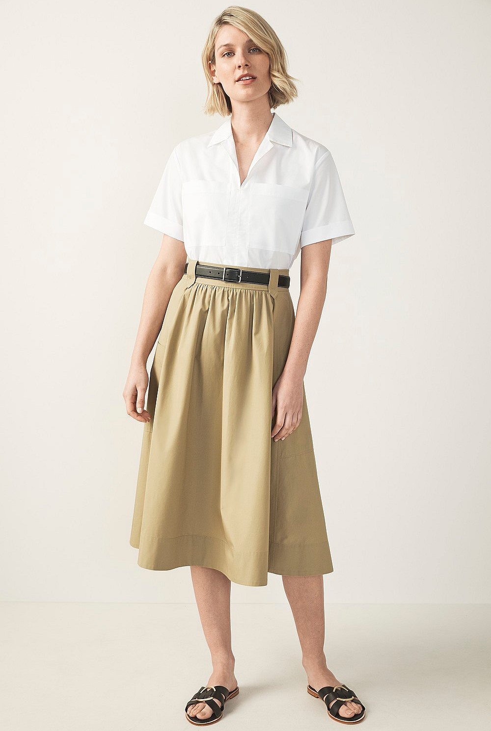 Cotton Poplin Skirt