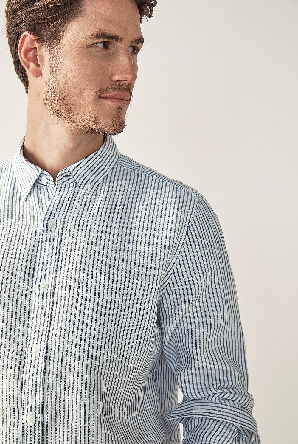 Linen Stripe Shirt