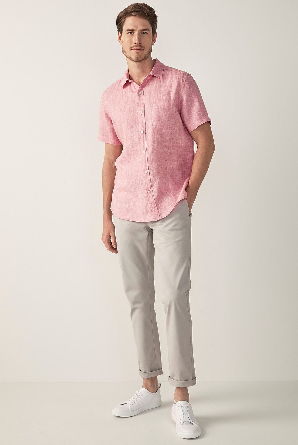 Delave Linen Short Sleeve Shirt