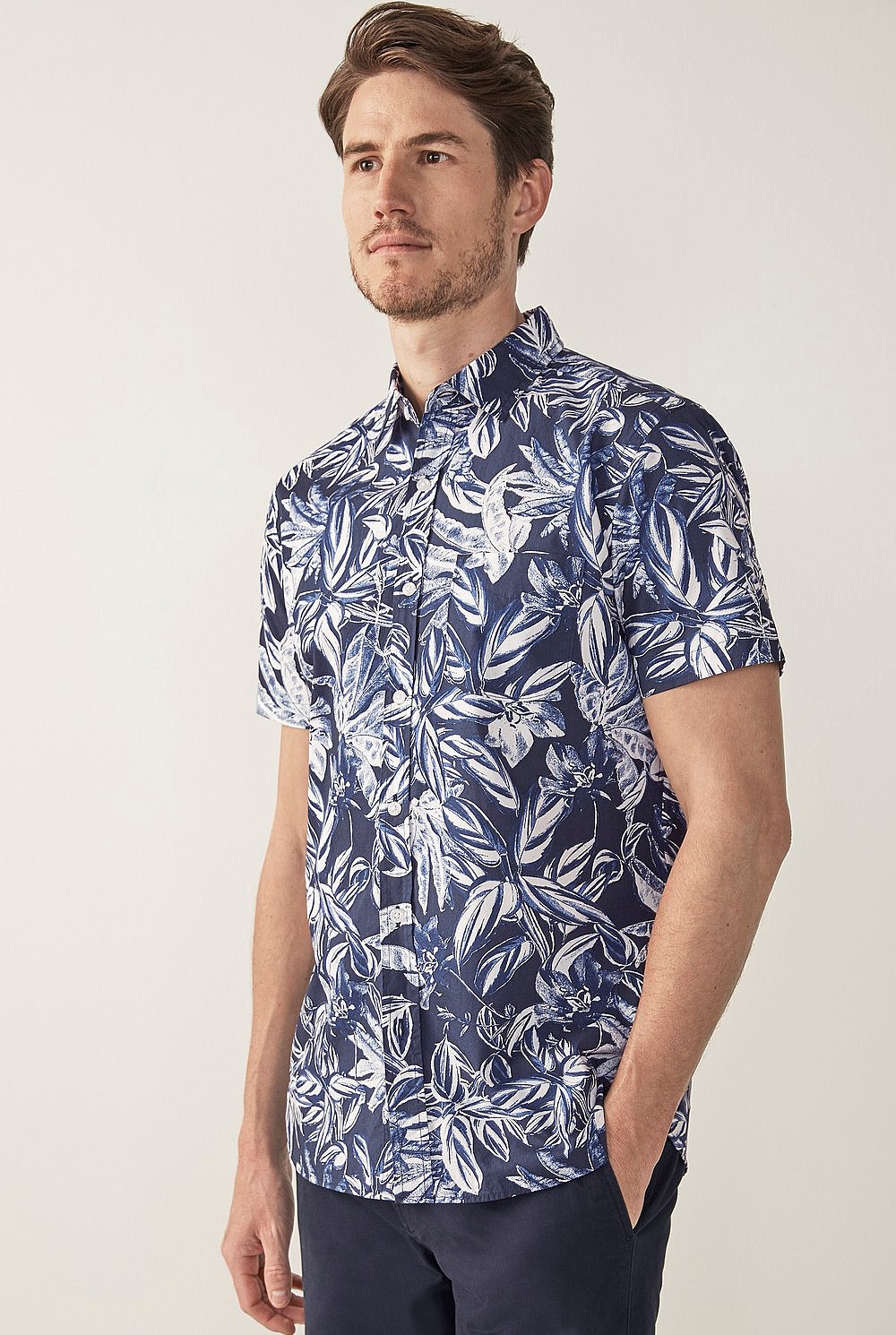 Digital Leaf Short Sleeve Shirt