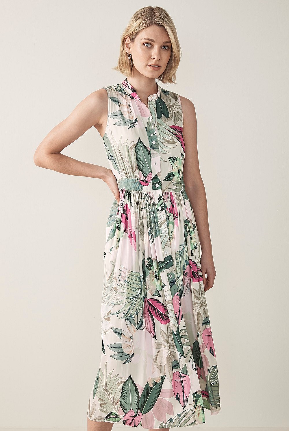 Overlay Foliage Dress
