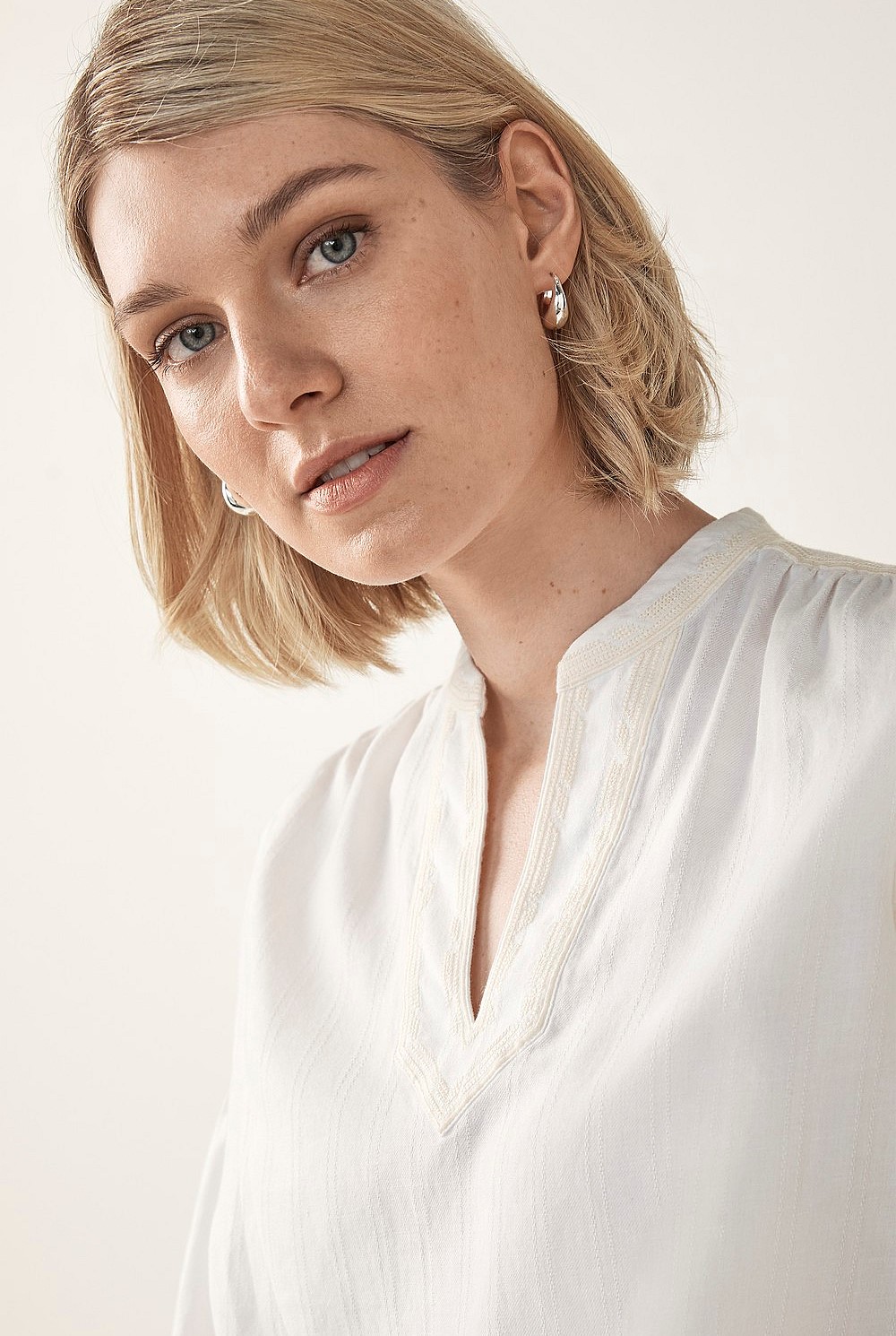 Embroidered Boho Blouse