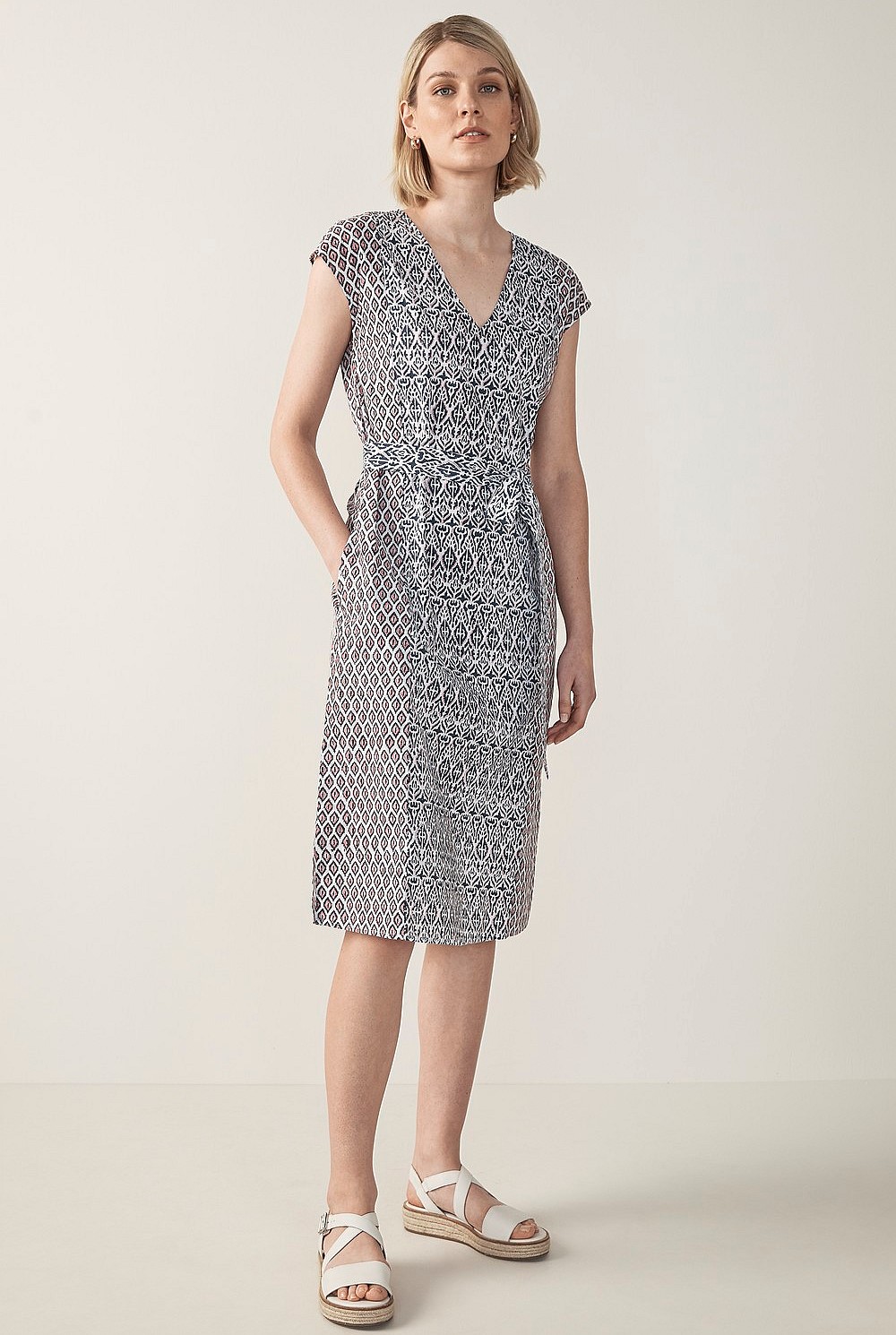 Tribal Block Print Dress