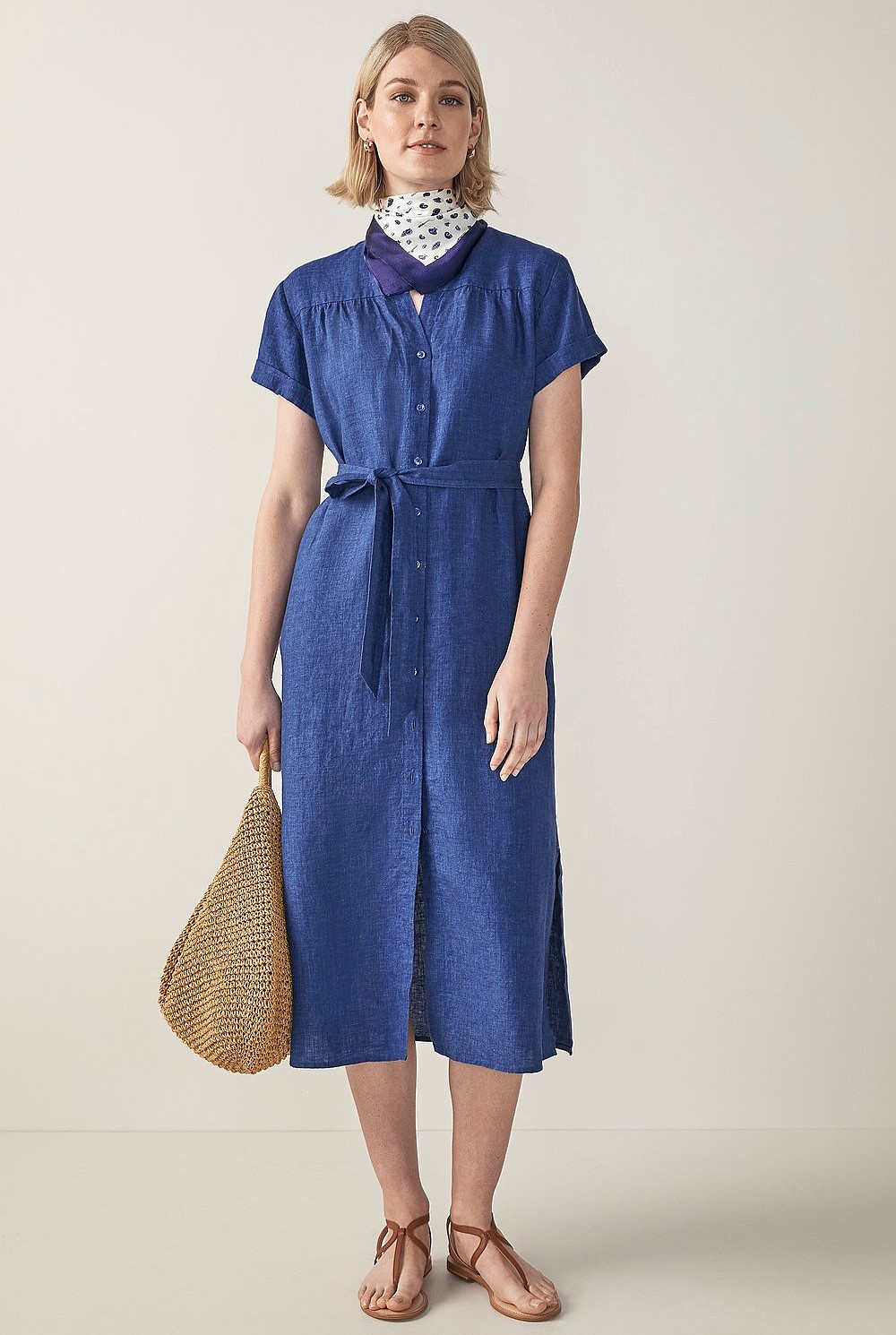 Linen Delave Shirt Dress