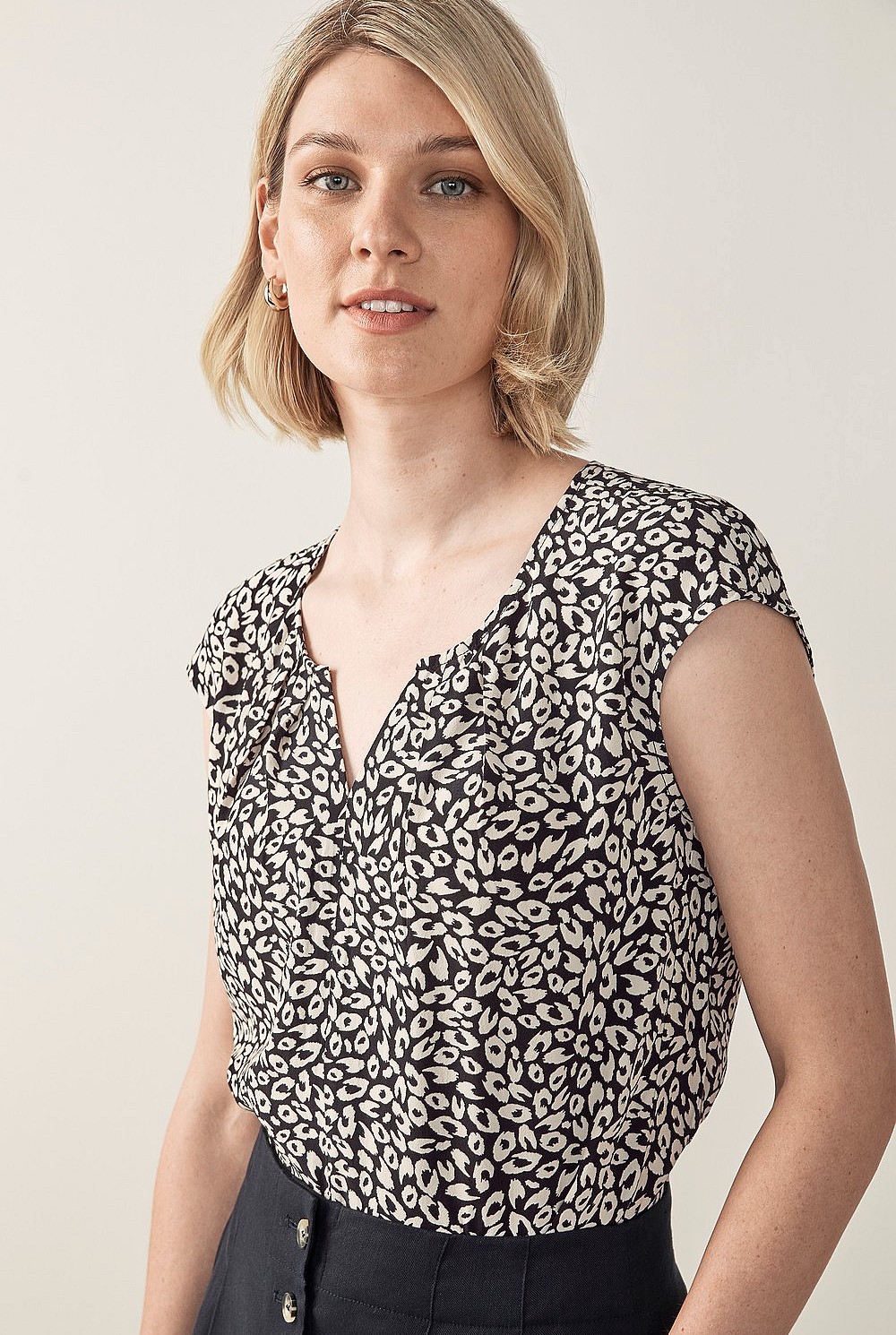 Ocelot Print Top