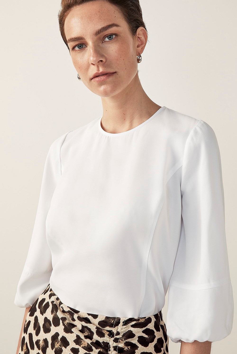 Lantern Sleeve Top
