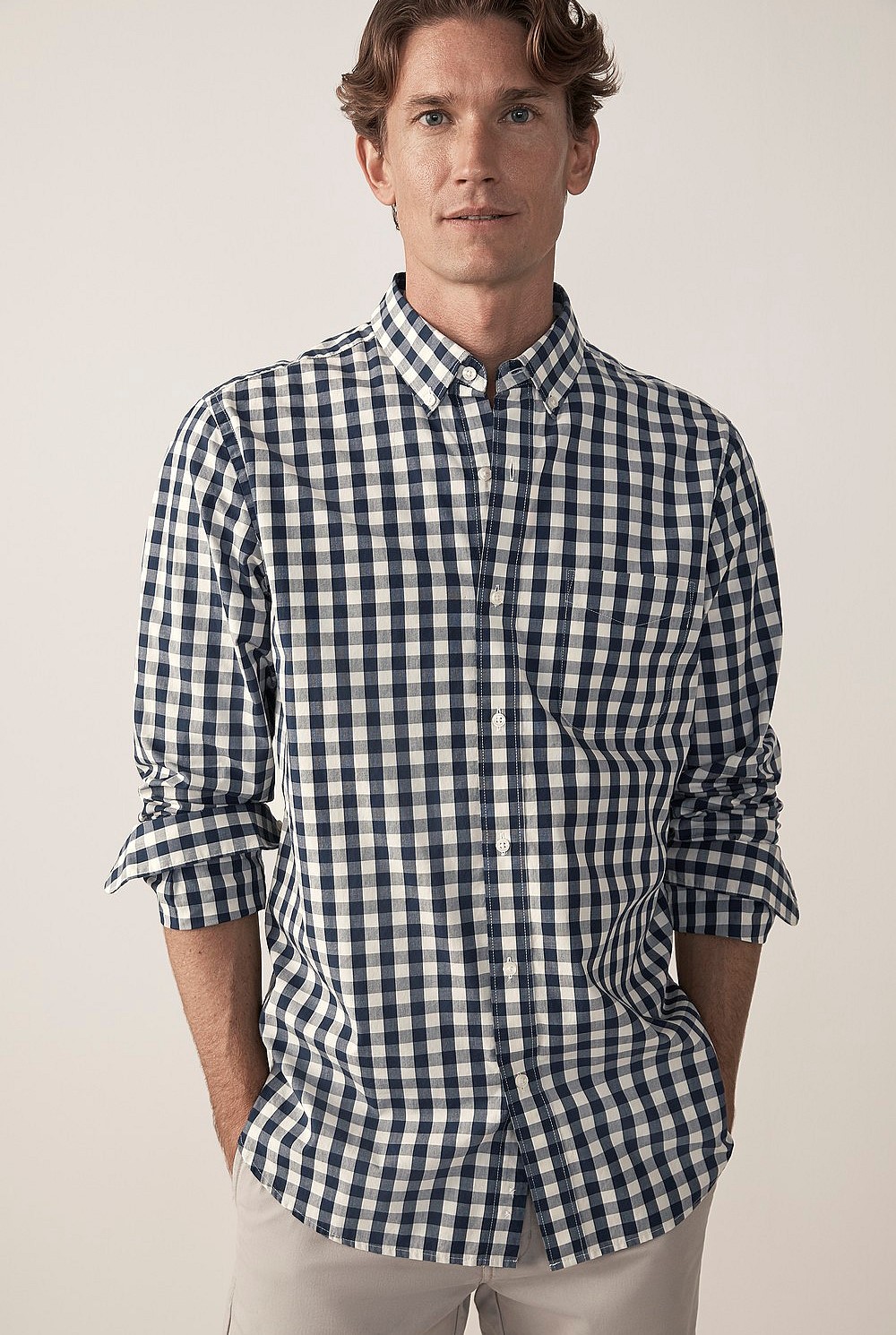 Cotton Gingham Shirt