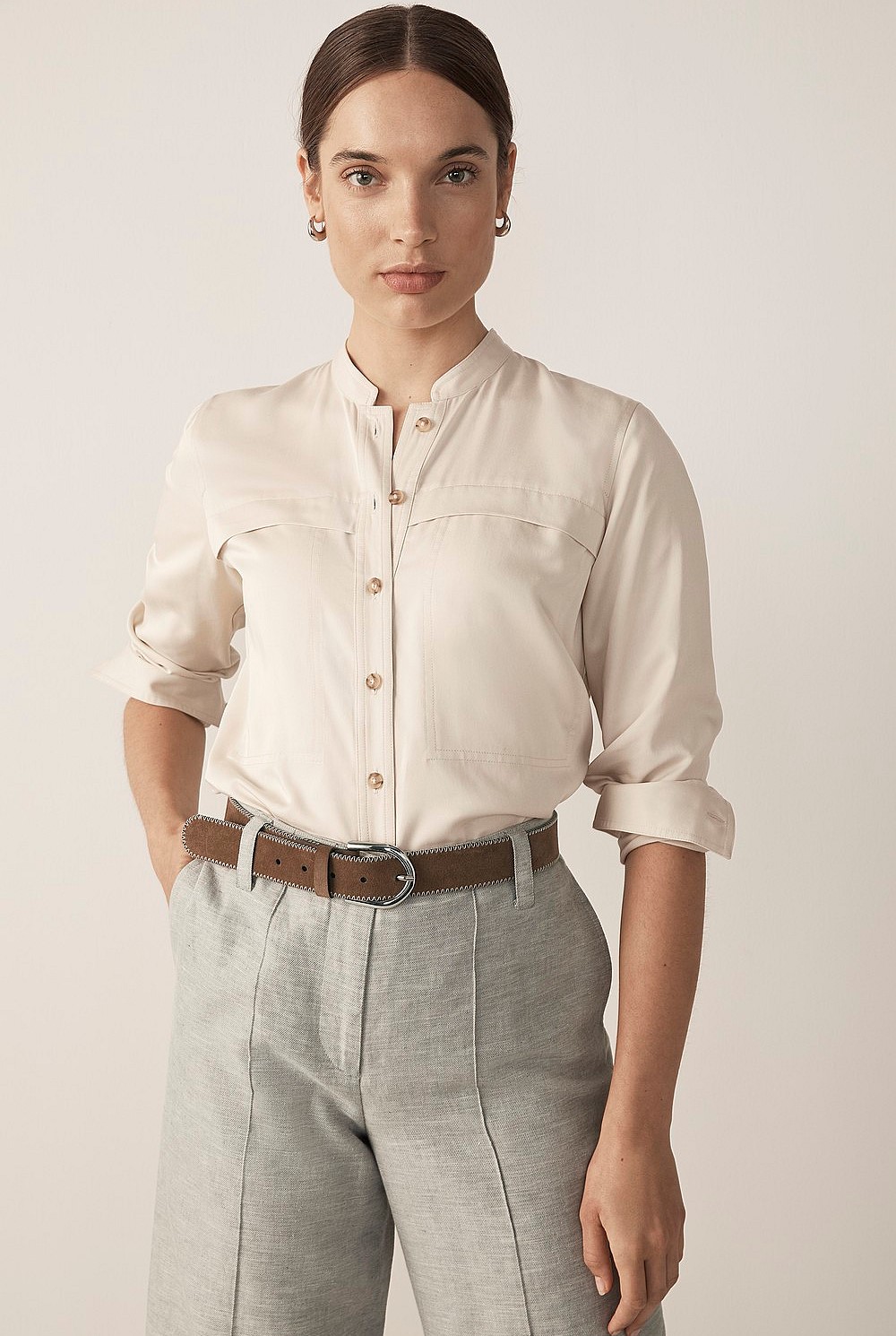 Modal Sateen Shirt