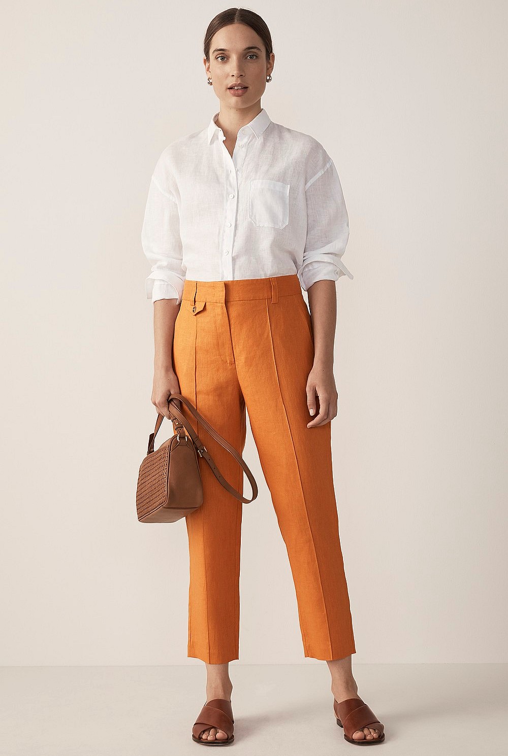 Linen Pinch Stitch Pant