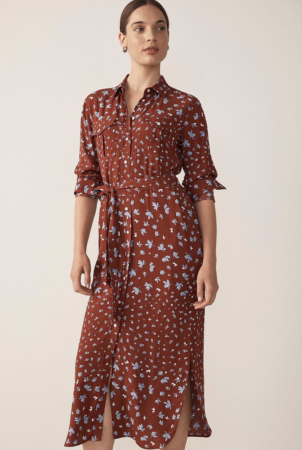 Mini Flower Bud Print Dress