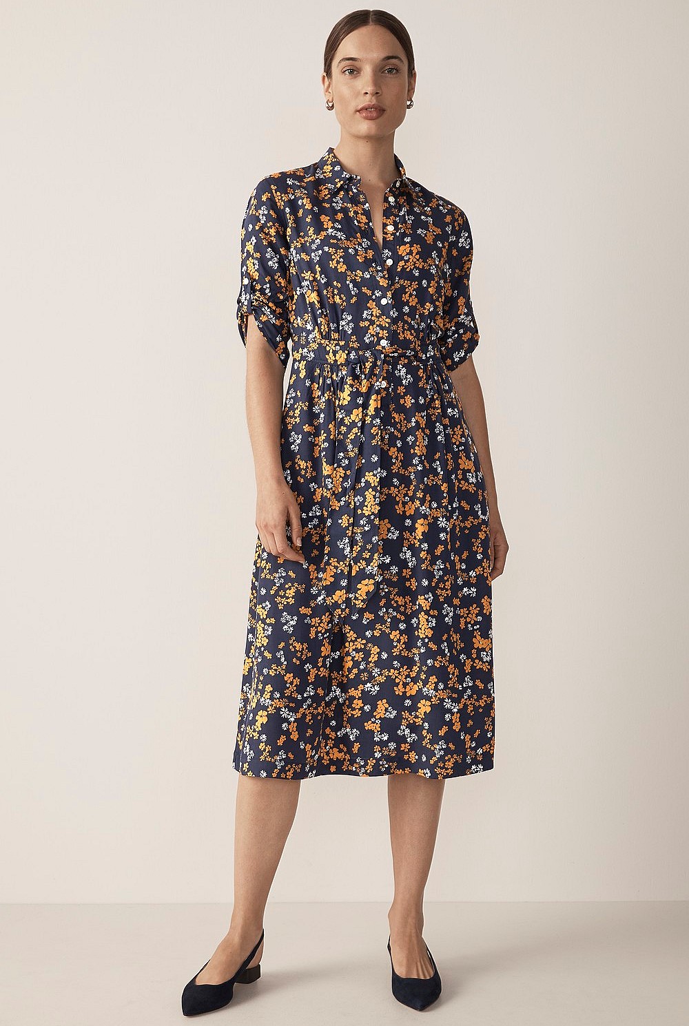 Modal Scattered Floral Dress