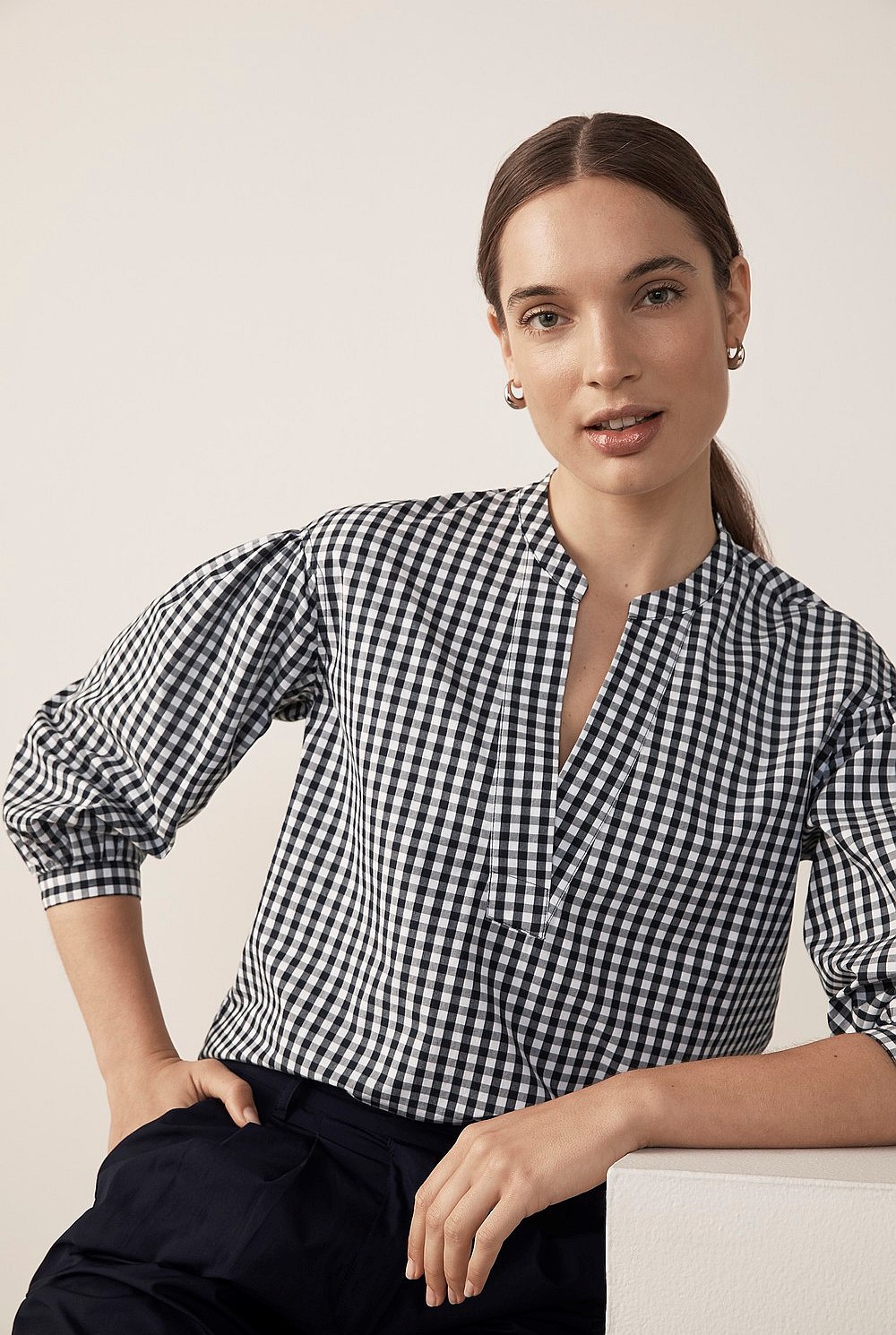 Gingham Blouse