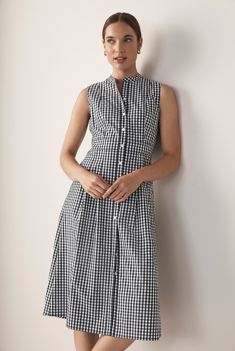 Gingham Shirt Dress