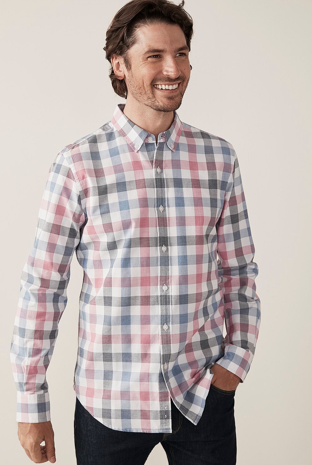 Large Gingham Oxford Shirt